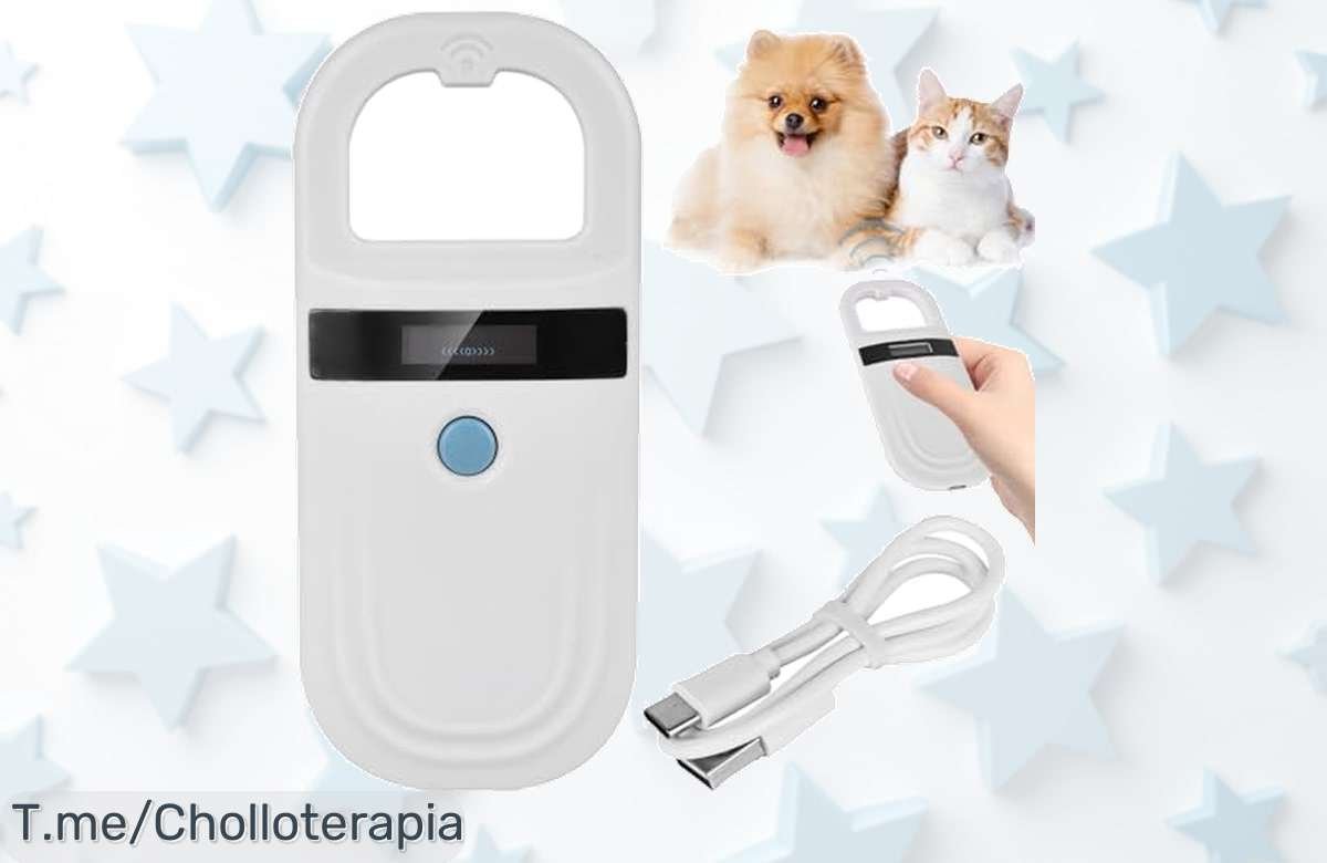 Atrapa este super chollo: Lector de chips para mascotas recargable que nunca más perderá su identificación. Oferta limitada, ¡compra ya antes que se agote!
