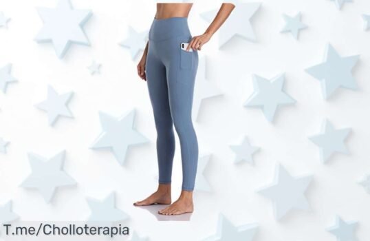 Atrapa las mallas Colofulkoala con bolsillos y leggings push up, super chollo para yoga o gym Descuentazo único que vuela, ¡renueva tu outfit ya!