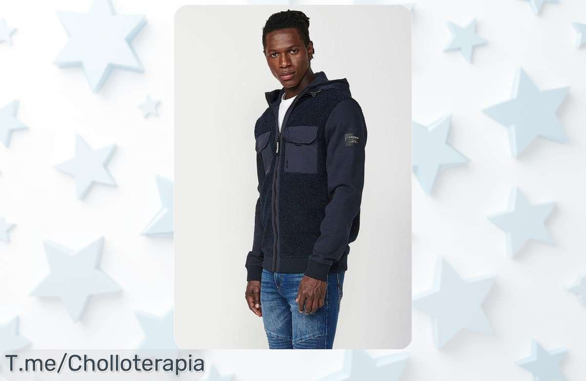 Atrévete a brillar con la chaqueta sudadera Koroshi, un super chollo que combina estilo y comodidad. ¡Aprovecha esta oferta limitada antes de que se agoten!