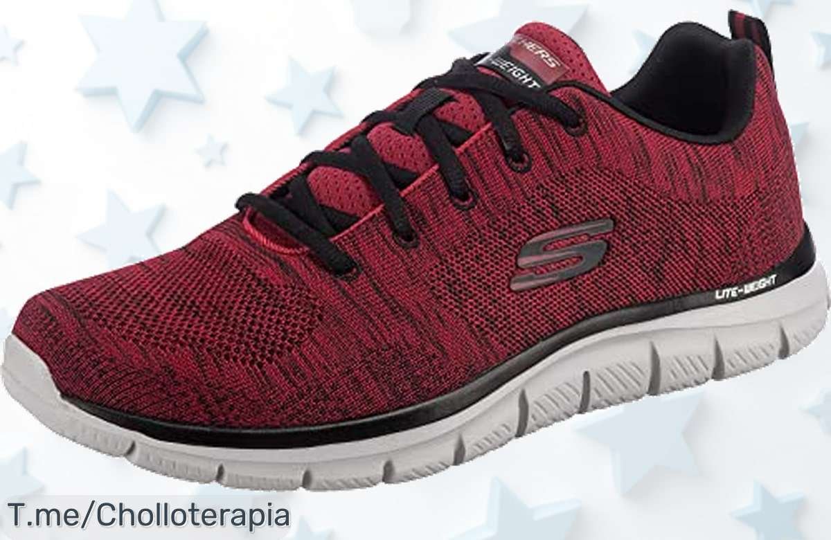 Atrévete a brillar con las Zapatillas Skechers Red Knit Black Trim, flexibles y cómodas como nunca antes; aprovecha este ofertón limitado y consigue tu par ahora mismo.