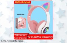 Auriculares Inalámbricos de Gato: ¡Super Chollo del Setenta por Ciento! Disfruta la música como nunca y no te quedes sin ellos, compra ya antes que se acaben