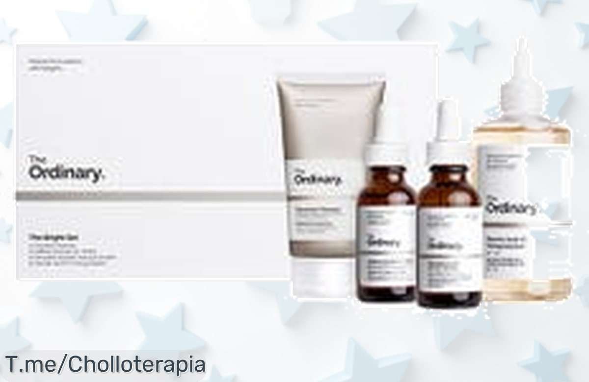 Brilla como nunca con el set facial de El Ordinary, cuidado brutal para tu piel a un precio loco. ¡No te quedes sin el tuyo, las unidades vuelan! Actúa ya y compra ahora.