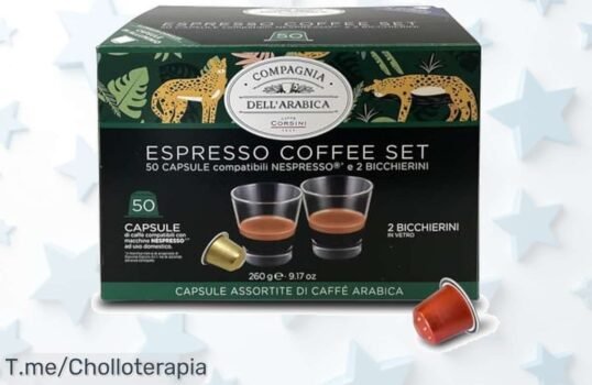 Café 100% Arábica en Cápsulas: 5 Sabores Únicos y Tazas de Vidrio ¡No Dejes Pasar Este Super Chollo! Descubre Aromas Exclusivos Antes de que Se Agote ¡Compra Ya!