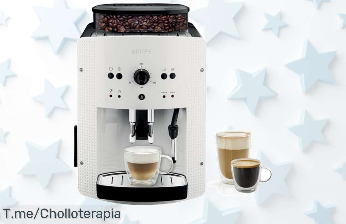 Café perfecto en casa con la Krups Roma a precio loco: cafetera superautomática, limpieza fácil y personaliza cada taza. ¡No esperes más, oferta limitada!