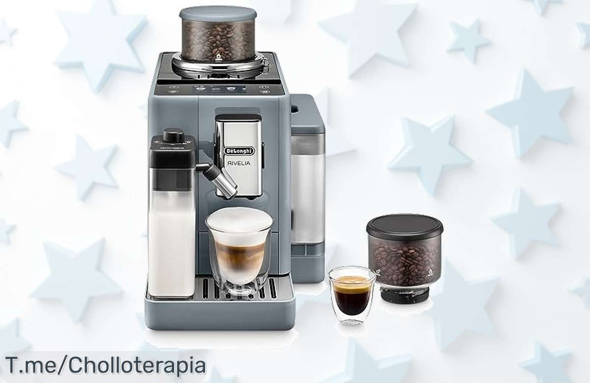 Cafetera De’Longhi Rivelia: Super Chollo para 16 Bebidas de Café Deliciosas y Espuma Profesional a un Precio Nunca Visto. ¡Aprovecha Esta Oferta Limitada Ahora!