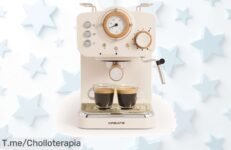 Cafetera Express THERA RETRO a Precio Locazo: Disfruta de tu Café Perfecto con 20 Bar de Presión y 1,25L ¡No Dejes Pasar Este Ofertón Único! Actúa Ya Antes de que Se Agote