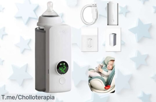 Calentador de Biberones Portátil: Calienta leche en solo 5 minutos y llévalo a donde quieras ¡No te pierdas este ofertón limitado que es un verdadero chollo!