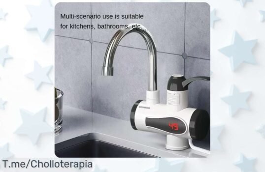 Calentador de agua eléctrico a precio loco: disfruta del agua caliente al instante y fácil de usar ¡No te pierdas este ofertón limitado, actúa ahora!
