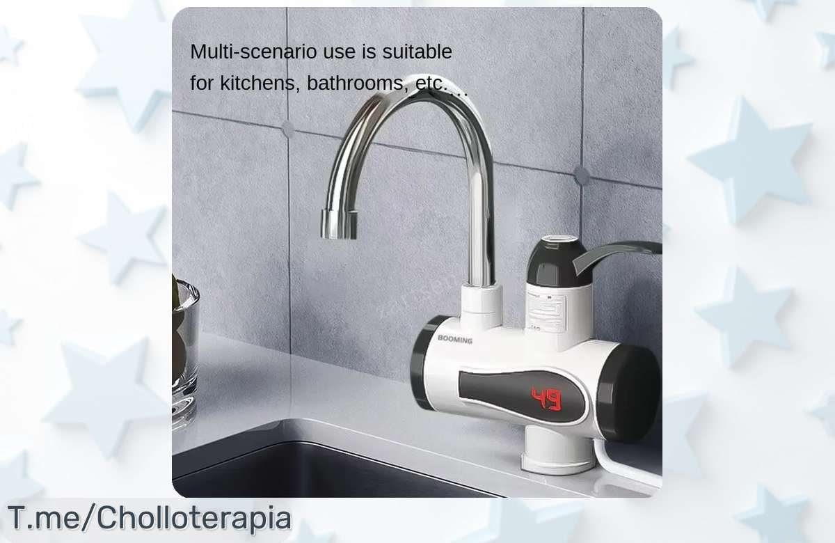 Calentador de agua eléctrico a precio loco: disfruta del agua caliente al instante y fácil de usar. ¡No te pierdas este ofertón limitado, actúa ahora!