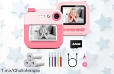 Captura Momentos Inolvidables con la Cámara Instantánea para Niños, Diversión Garantizada en Segundos ¡No Pierdas Este Super Chollo Antes de Que Se Agote!