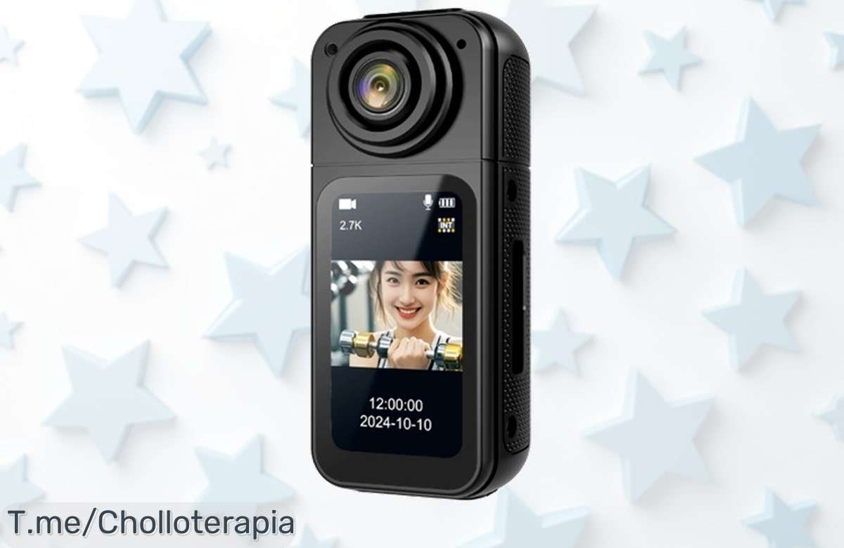 Captura momentos inolvidables con la cámara de acción TOMTOP, calidad 2.7K y lente giratoria en un ofertón nunca visto; compra ahora, ¡la oferta es limitada!