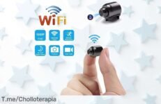 Captura tus aventuras con la mini cámara X5 HD1080P, ¡super chollo de grabación cíclica para que no te pierdas nada! Aprovecha este ofertón y hazte con la tuya ya