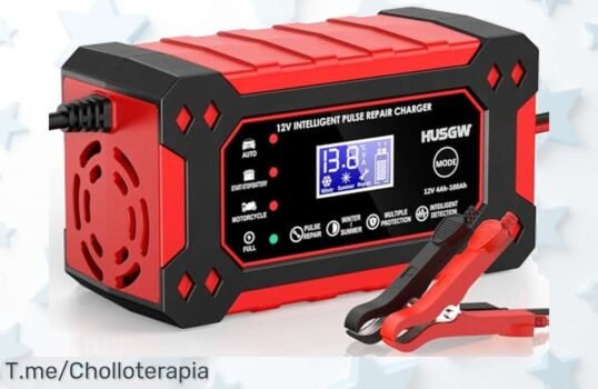 Cargador Husgw 12V6A en oferta: Carga rápida y segura con pantalla LCD, ¡super chollo limitado! No esperes más y asegúrate de no quedarte tirado nunca más