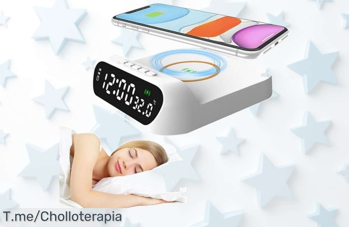 Cargador inalámbrico 3 en 1 con despertador LED: ¡el ofertón que transforma tus mañanas! Aprovecha el precio loco y despierta con energía, pero actúa ya, oferta limitada.