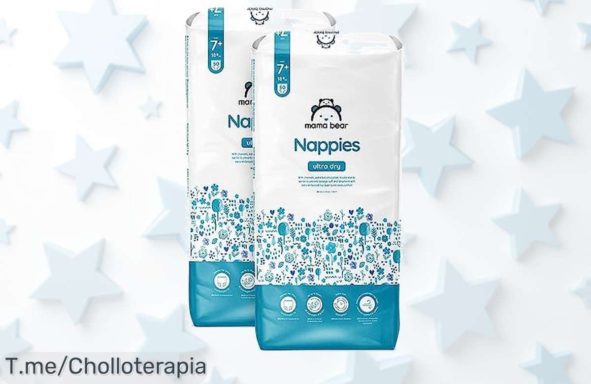 Chollo increíble: pañales ultrasecos Mama Bear con protección de 12 horas y barreras antifugas, ¡ofertón limitado que no puedes dejar pasar, actúa ya!