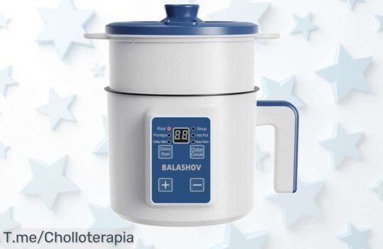 Cocina Eléctrica Doble Capa a Precio Loco: Arroz Perfecto en Minutos y Fácil de Usar ¡No Te Pierdas Este Ofertón Único! Compra Ya, Oferta Limitada