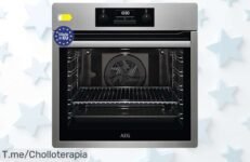 Cocina como un chef con el horno AEG BES331111M: 9 funciones y limpieza fácil a precio loco ¡No dejes pasar este ofertón, compra ya antes que se agote!
