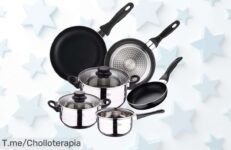 Cocina como un chef con el super chollo de sartenes San Ignacio, disfruta sin que nada se pegue y sorprende a todos ¡Hazte con este ofertón antes de que desaparezca!