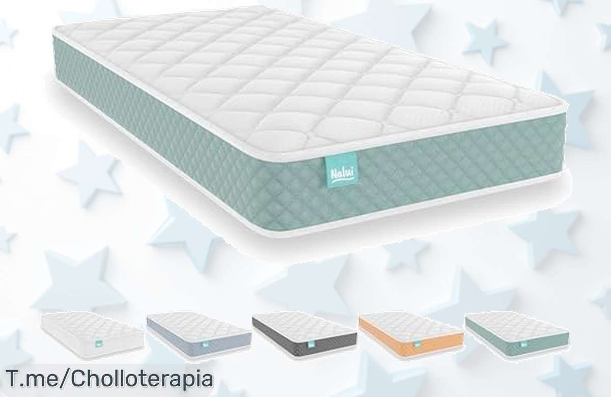 Colchón cuna Nalui a precio loco: viscoelástico, transpirable y seguro para tu bebé. ¡Descanso de calidad en oferta limitada, compra ya antes que se agoten!