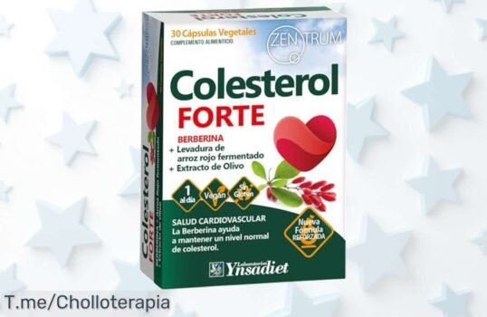 Colesterol Forte: La Solución para tu Colesterol en Cápsulas ¡Super Chollo Limitado! Siente la diferencia ahora con Monacolina K, mejora tu salud y actúa ya antes de que se agote