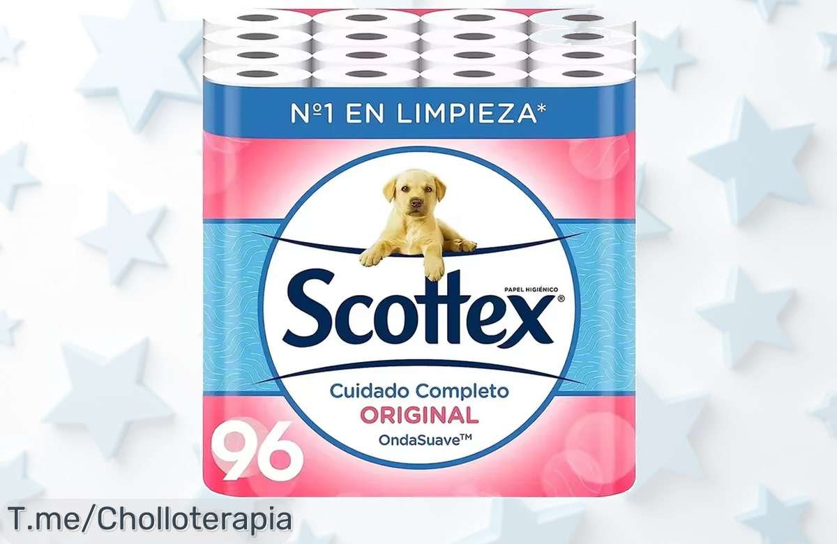 Consigue 96 rollos de Scottex Original a precio loco, la suavidad que quieres en cada uso. Oferta limitada y un chollo nunca visto, ¡compra ya antes de que se acabe!