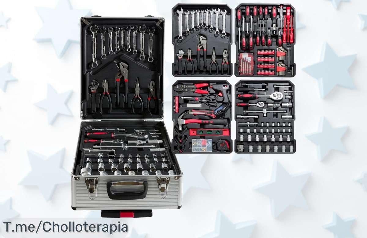 Consigue el Maletín de Herramientas Profesional de 1299 Piezas ¡Un Super Chollo! Organiza tu Taller como Nunca Antes. Oferta Limitada, Compra Ahora antes que se Agote