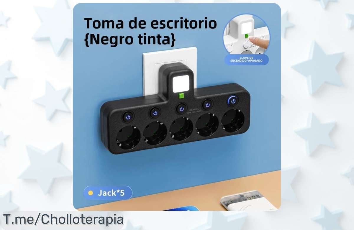 Consigue energía sin límites con nuestro enchufe de pared 4 en 1, conecta todo y aprovecha este ofertón único. ¡Solo por tiempo limitado, actúa ya!