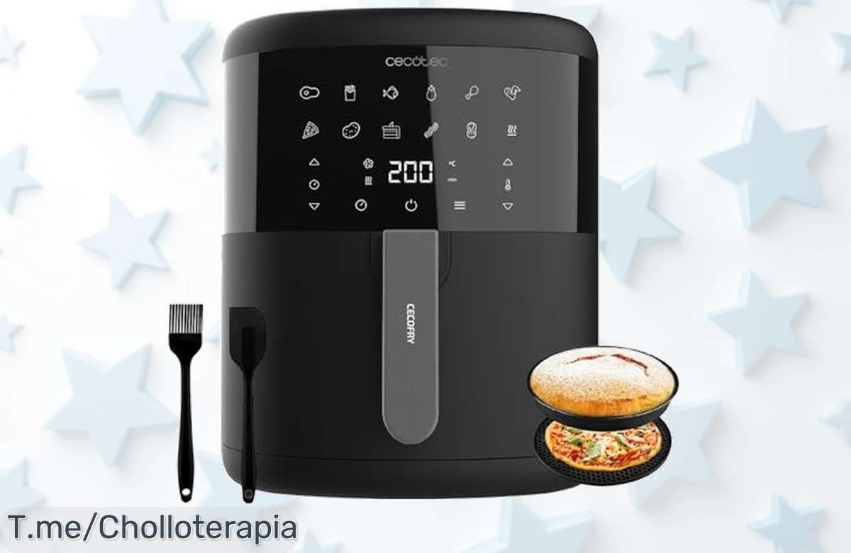 Consigue la Cecotec Freidora sin Aceite de 6 L a un precio loco, cocina rápido y sano para toda la familia. ¡No te quedes sin ella, oferta limitada!