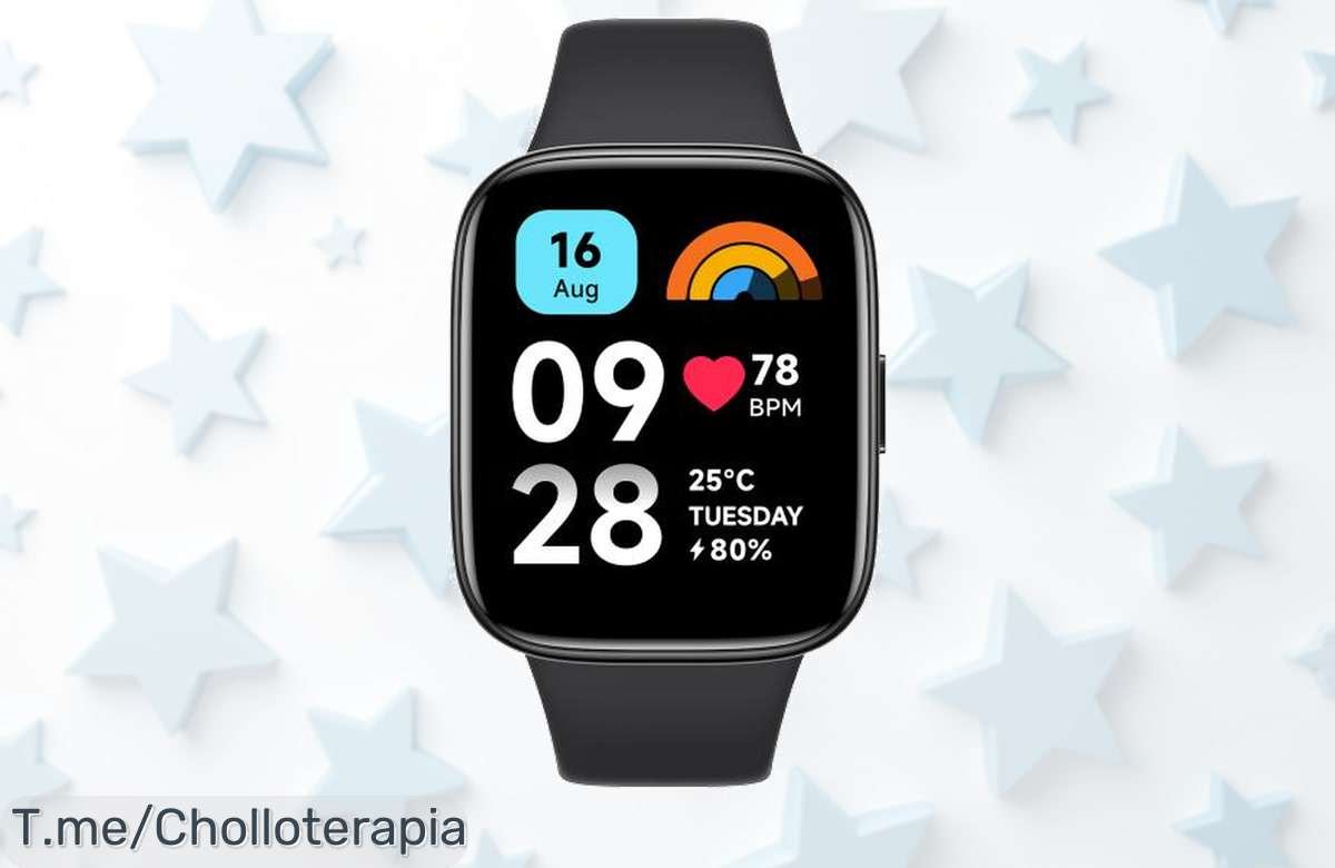 Consigue tu Redmi Watch 3 Active con un super chollo y transforma tu salud y estilo en la muñeca; ¡aprovecha este ofertón antes de que se agoten las unidades!