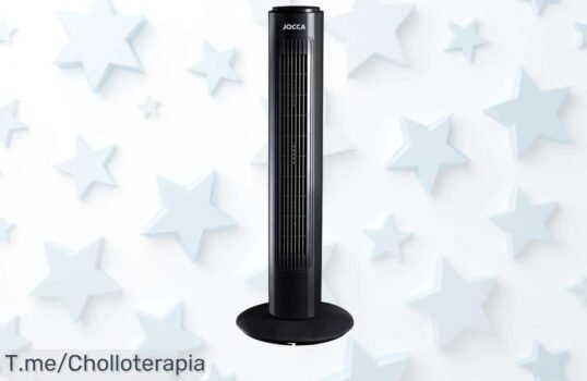 Consigue tu ventilador de torre Jocca a un precio loco y disfruta del frescor con 3 velocidades ¡ofertón limitado! No te lo pierdas, actúa ya antes que se agoten
