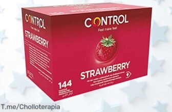 Control Preservativos Strawberry: 144 momentos de placer con un sabor increíble ¡No te pierdas este ofertón único! Stock limitado, compra YA y endulza tus noches