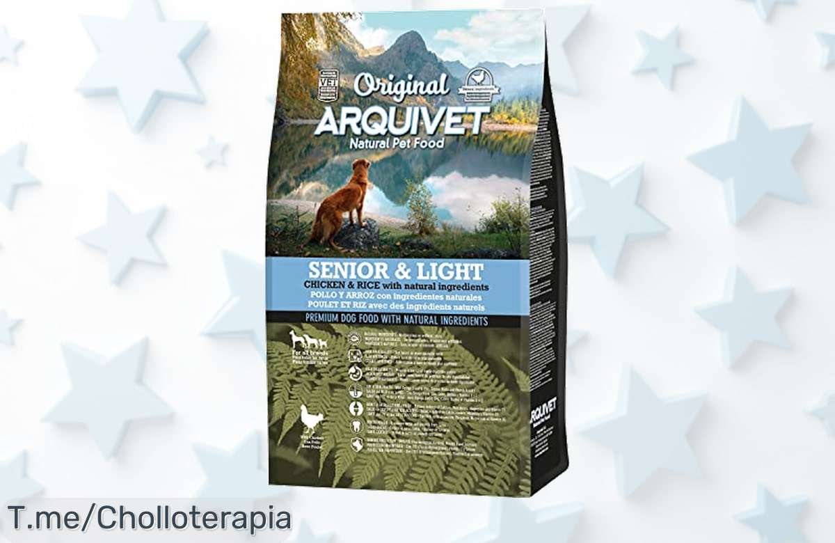 Dale a tu perro lo mejor con Arquivet Original Senior: sabor irresistible y salud para su piel. ¡No te pierdas este ofertón limitado! Compra ya y hazlo feliz.