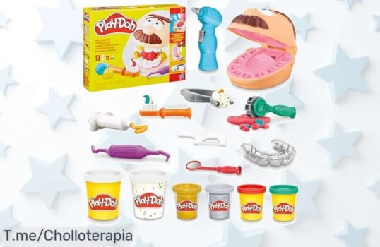 Desata la diversión con PlayDoh Dentista Bromista: ¡Juega, crea y ríe mientras aprendes! Aprovecha este ofertón único y compra ya antes que se agote
