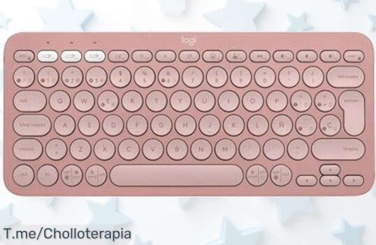 Desata tu estilo con el Logitech Pebble Keys 2 K380s: Conecta hasta 3 dispositivos y haz todo más divertido ¡Aprovecha este ofertón antes de que se agote!