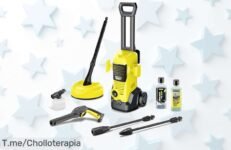Descubre Kärcher K 3 FJ Home: ¡el super chollo para limpiar patios y coches con su boquilla de espuma! No te pierdas esta oferta nunca vista, aprovecha ya antes que se acabe