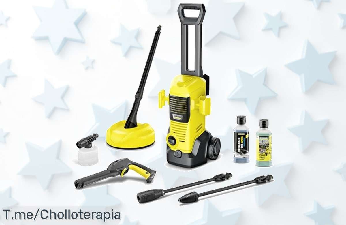 Descubre Kärcher K 3 FJ Home: ¡el super chollo para limpiar patios y coches con su boquilla de espuma! No te pierdas esta oferta nunca vista, aprovecha ya antes que se acabe.