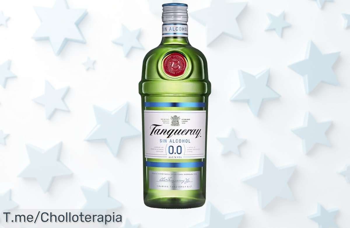Descubre Tanqueray 0.0, la ginebra sin alcohol que sorprende con su sabor natural y fresco. ¡Aprovecha este ofertón único antes de que se acabe!