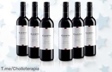Descubre el Canti Merlot y sorprende a tus seres queridos con su sabor único en un pack de 6 botellas ¡No te pierdas este super chollo, compra antes que se agote!