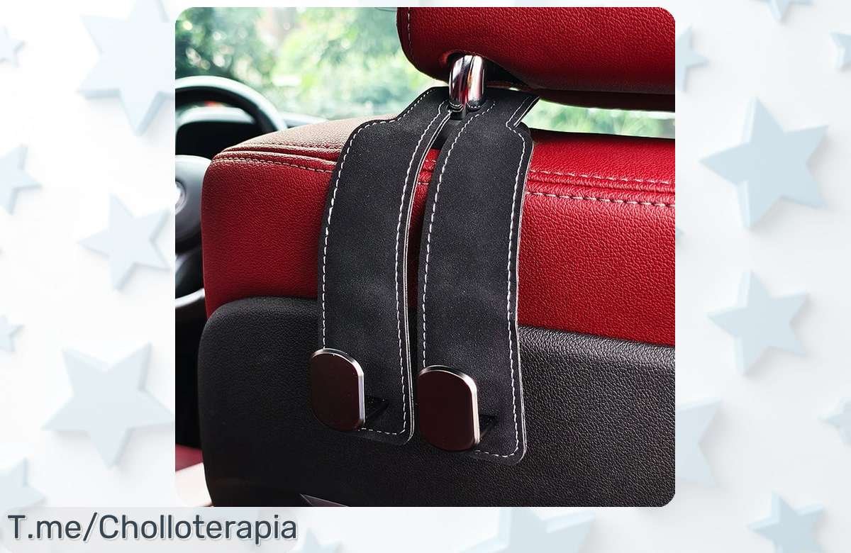 Descubre el Gancho Trasero de Gamuza: ¡El Super Chollo Que Mantiene Tu Coche Ordenado y Con Estilo! Oferta Limitada, Compra Ahora Antes Que Se Agote.