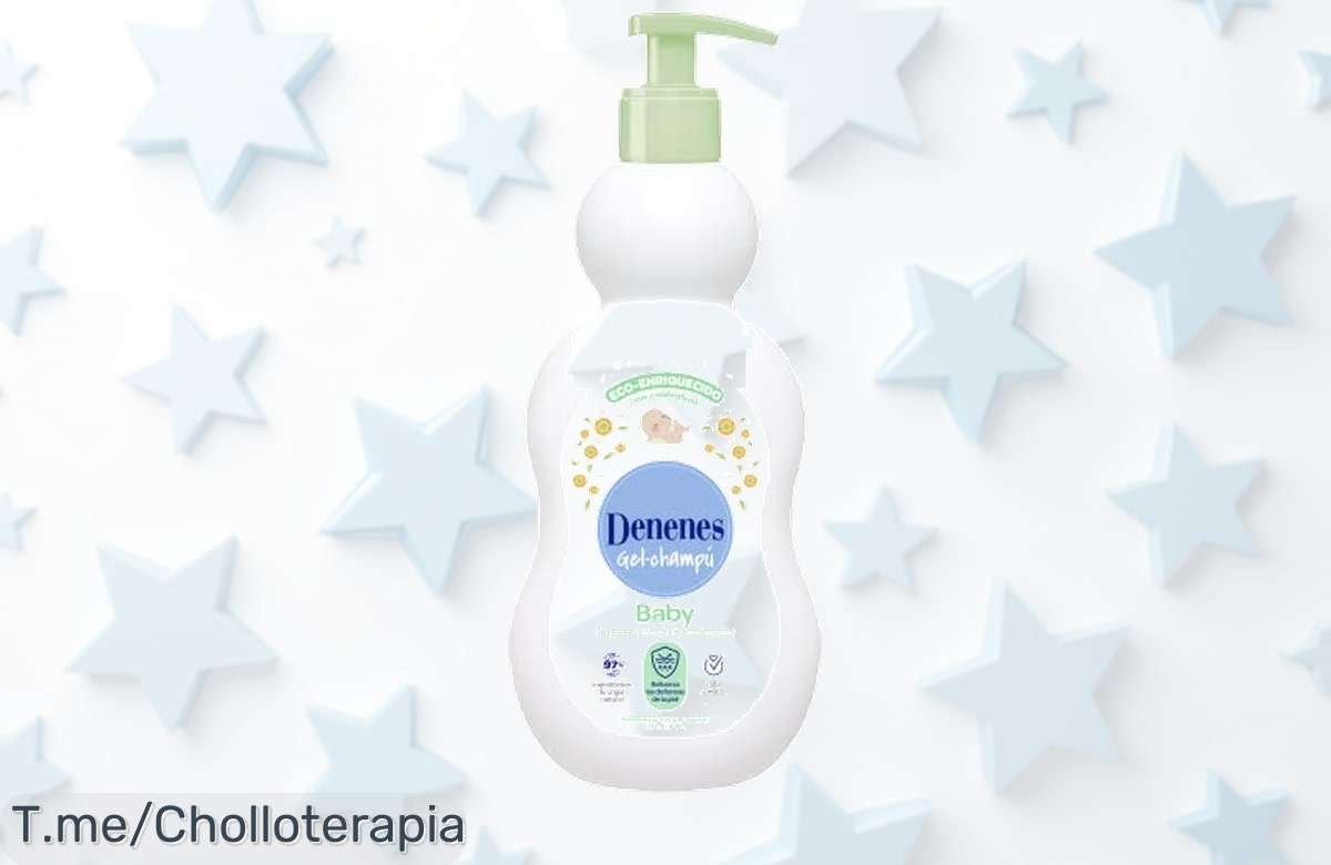 Descubre el Gel Champú Denenes Baby: suavidad sin sulfatos para la piel de tu pequeño, ¡no te pierdas este super chollo antes de que desaparezca! Actúa ya y cuídalo.