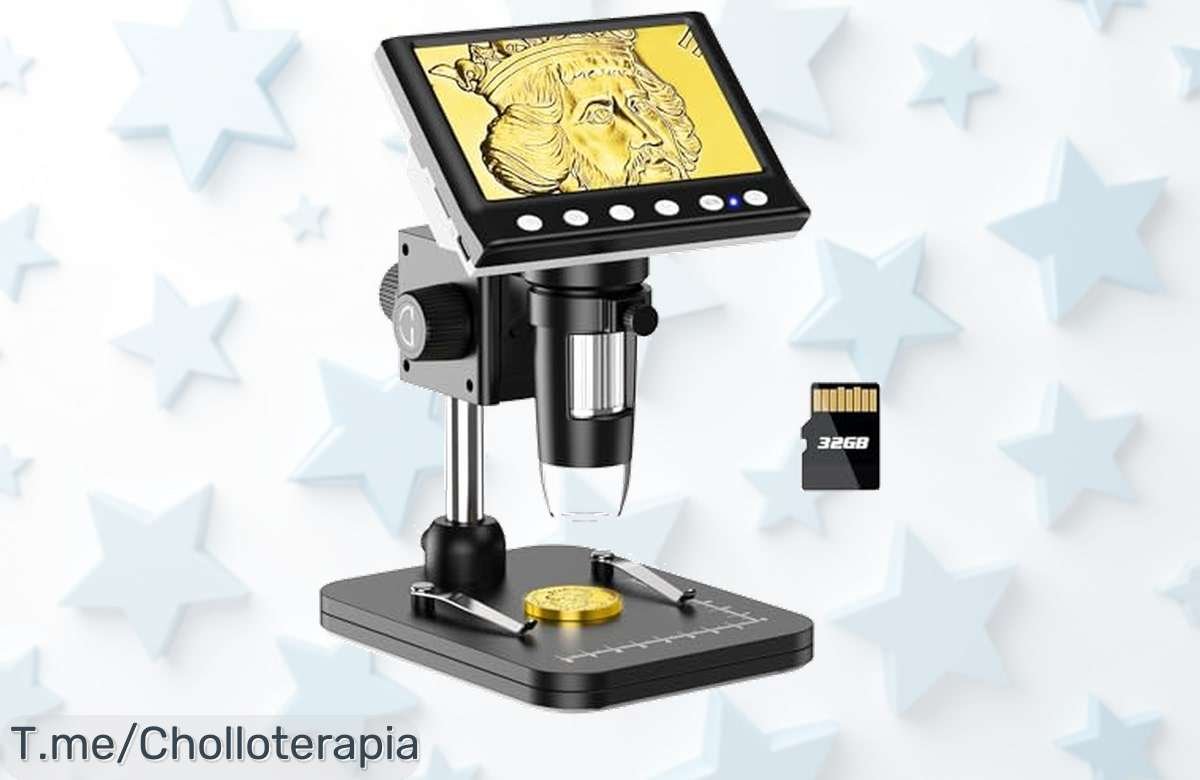 Descubre el Leipan LPM7 con aumento de 1000X y alta resolución: ¡ofertón nunca visto que incluye tarjeta de 32 GB! Aprovecha este super chollo antes de que se agote.