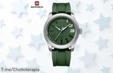 Descubre el Reloj De Cuarzo NAVIFORCE, un súper chollo con diseño militar y resistencia al agua 30ATM; ¡no pierdas esta oferta limitada y cómpralo ya!