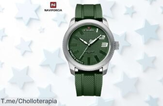 Descubre el Reloj De Cuarzo NAVIFORCE, un súper chollo con diseño militar y resistencia al agua 30ATM; ¡no pierdas esta oferta limitada y cómpralo ya!