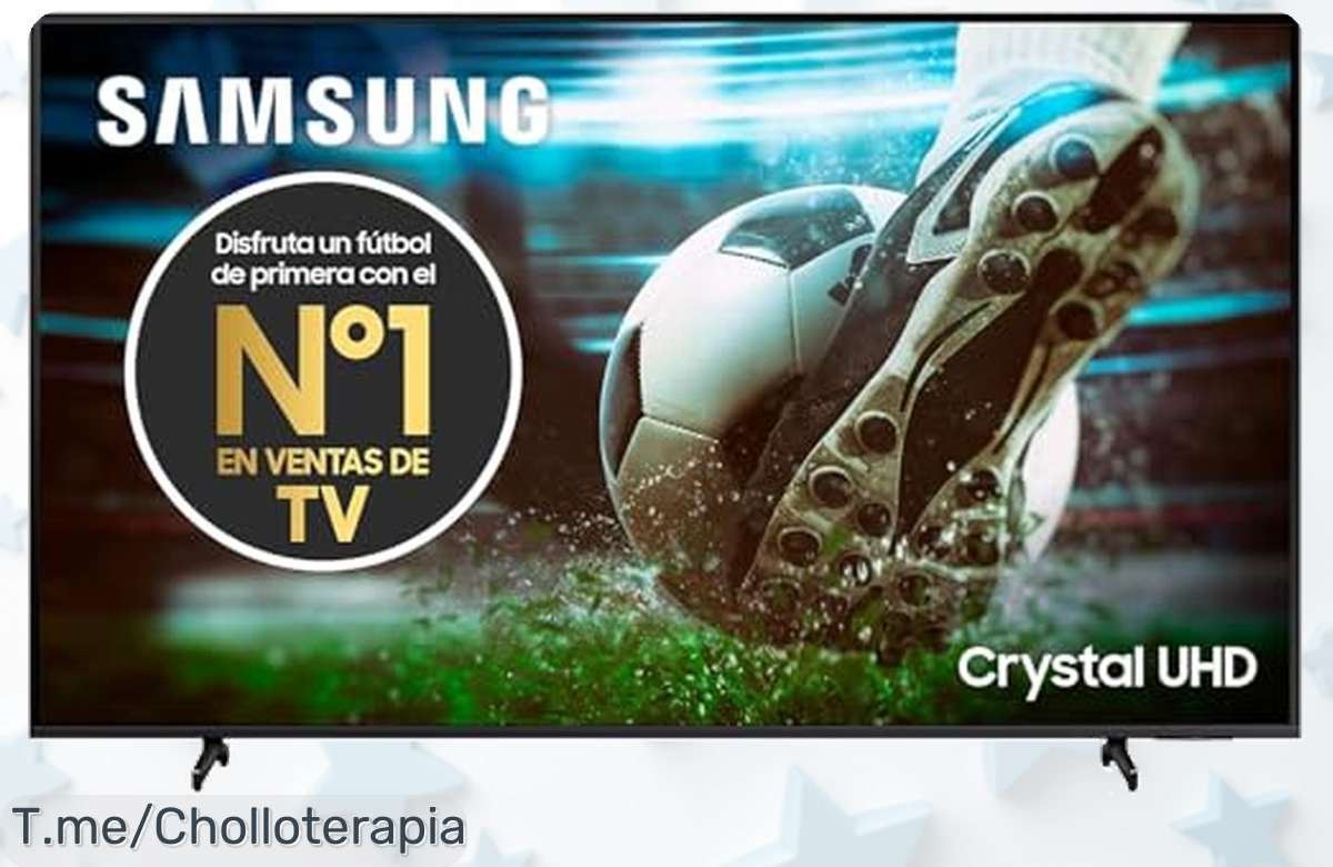 Descubre el Samsung TV Crystal UHD 4K de 50” con colores asombrosos y sonido envolvente, ¡super chollo que transforma tus ratos libres! Compra ya antes que se agote.