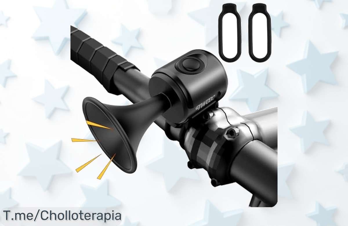 Descubre el Timbre Bicicleta Electrónico a un precio loco, con bocina de 120 dB que te hará escuchar. ¡Hazlo tuyo ya, esta oferta única se va volando!