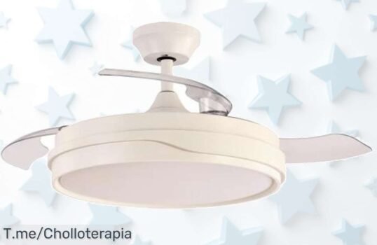 Descubre el Ventilador de Techo LedHogar Blanco a un precio loco: motor DC, 6 velocidades y luz LED regulable ¡Hazte con tu ofertón antes que se agote!