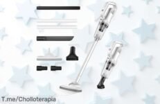 Descubre el aspirador escoba inalámbrico de 12000Pa y luz LED a un precio loco, ¡transforma tu hogar ahora! Oferta limitada que no puedes dejar pasar