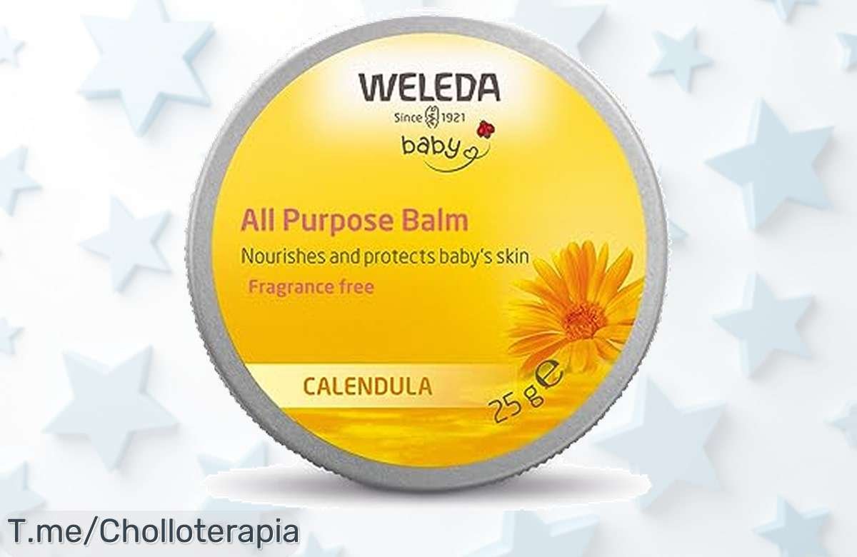 Descubre el bálsamo multiusos Weleda para bebé: calma y protege su piel delicada con caléndula. ¡Oferta loca que no puedes dejar pasar, aprovecha ya!