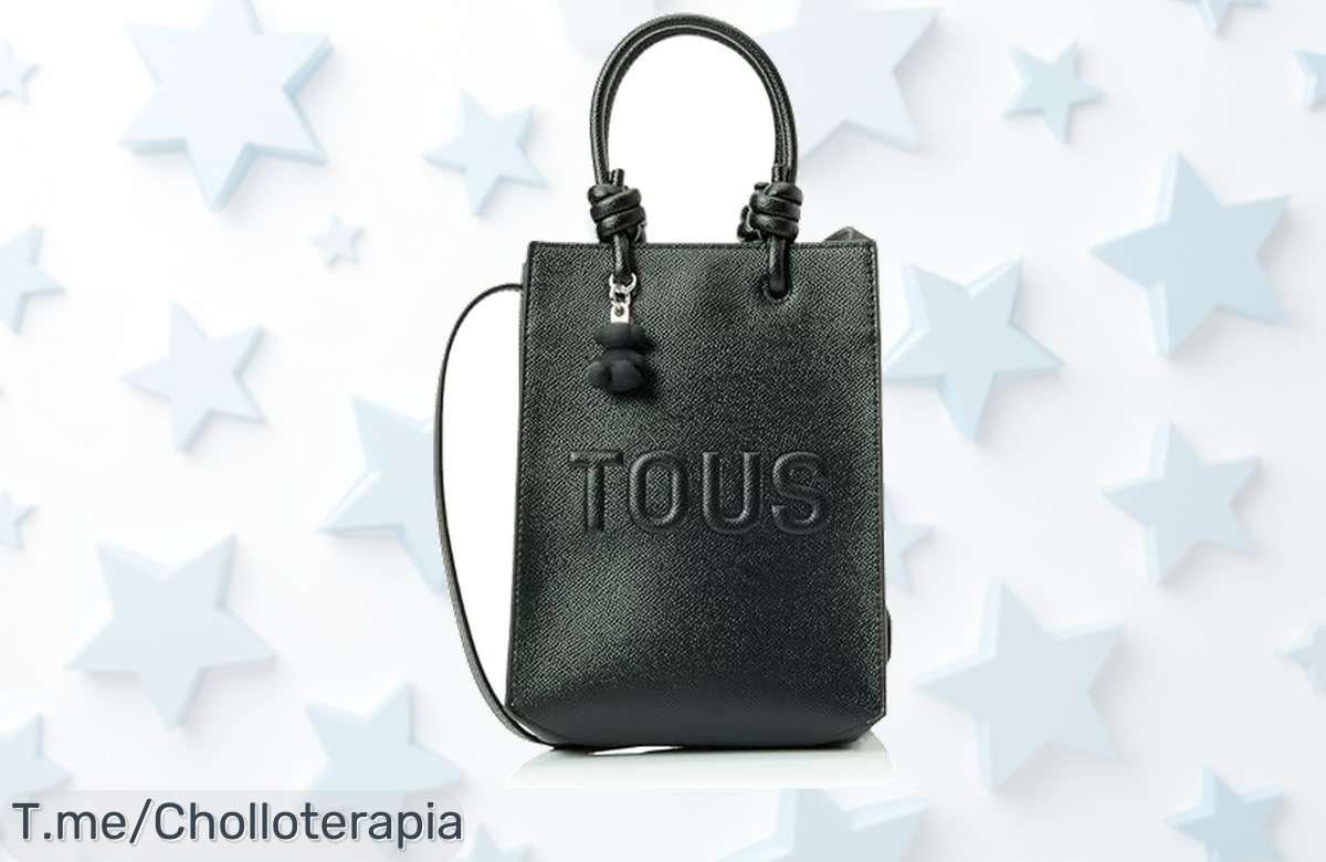 Descubre el bolso Tous Mini Bolso Pop T LA Rue New en negro: diseño chic y único que roba miradas. ¡No dejes pasar este ofertón, compra ahora antes de que se agoten!