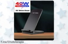 Descubre el cargador inalámbrico 40W para tu Samsung o iPhone, carga rápida y sin enredos a un precio loco Aprovecha este ofertón antes de que se acabe ¡Actúa ya!